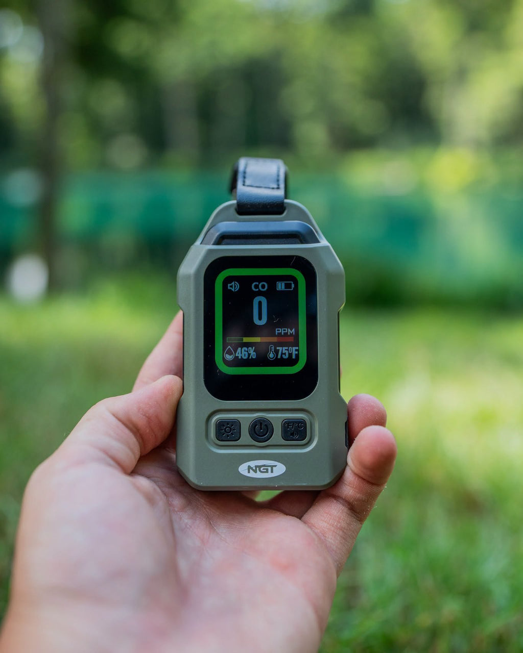 NGT Carbon Monoxide Detector Thermometer & Light