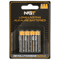 NGT Alkaline Batteries - Card Of 4 x AAA