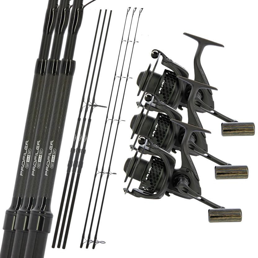NGT 10ft Profiler Rods x3 & Profiler 60 Reels x3 – NGTOnline