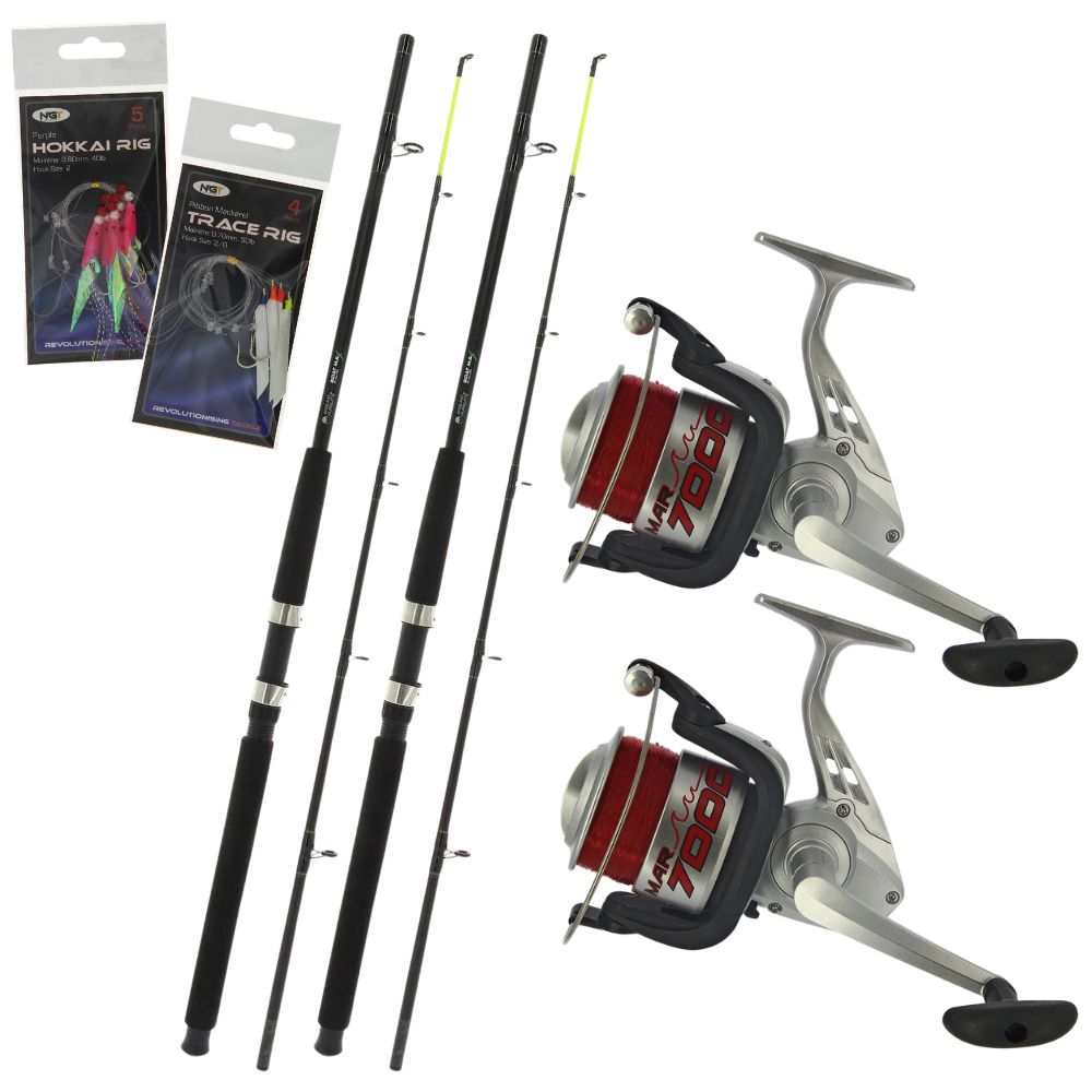 Boat Rod 6ft Sea Fishing Starter Set 7000 Reels