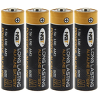 NGT Alkaline Batteries - Card Of 4 x AA