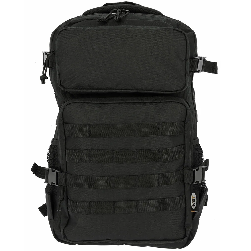 NGT Military 30L Black Stealth Rucksack