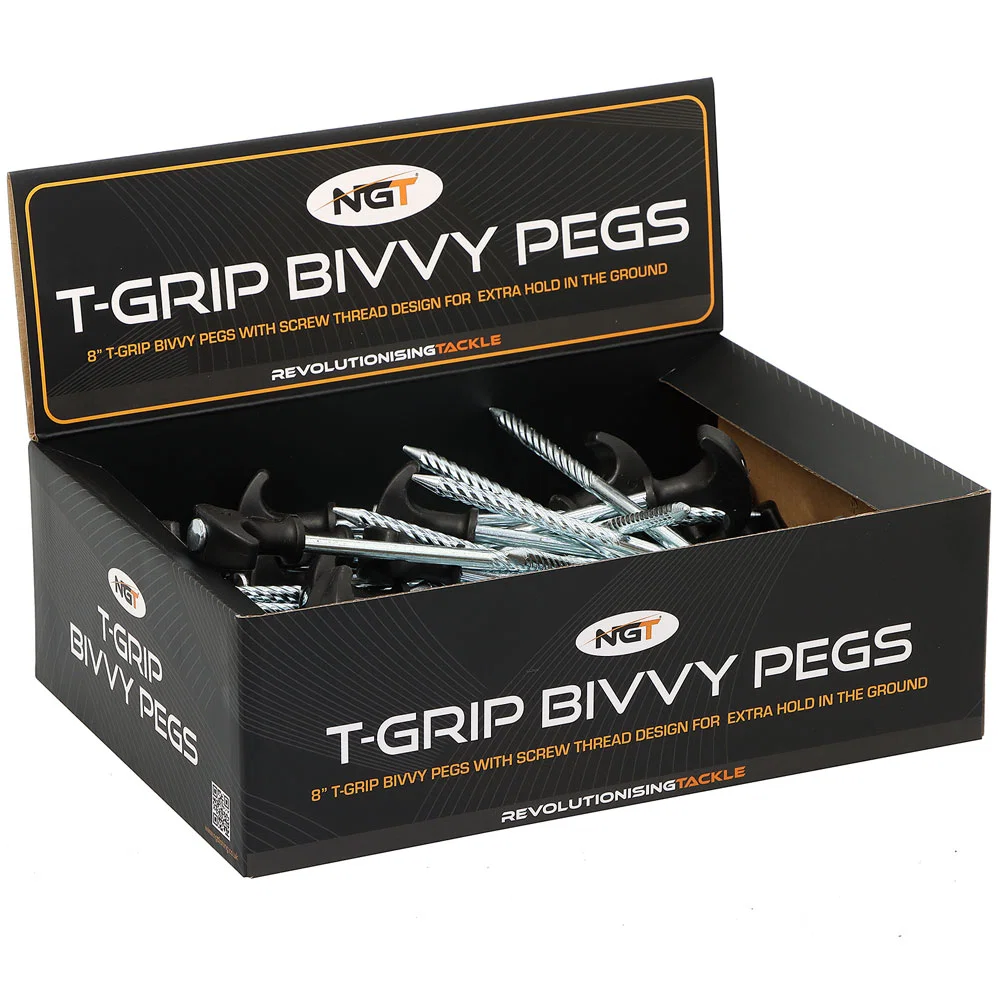 NGT Box Of 50 Bivvy Tent Pegs