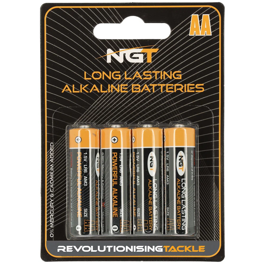 NGT Alkaline Batteries - Card Of 4 x AA
