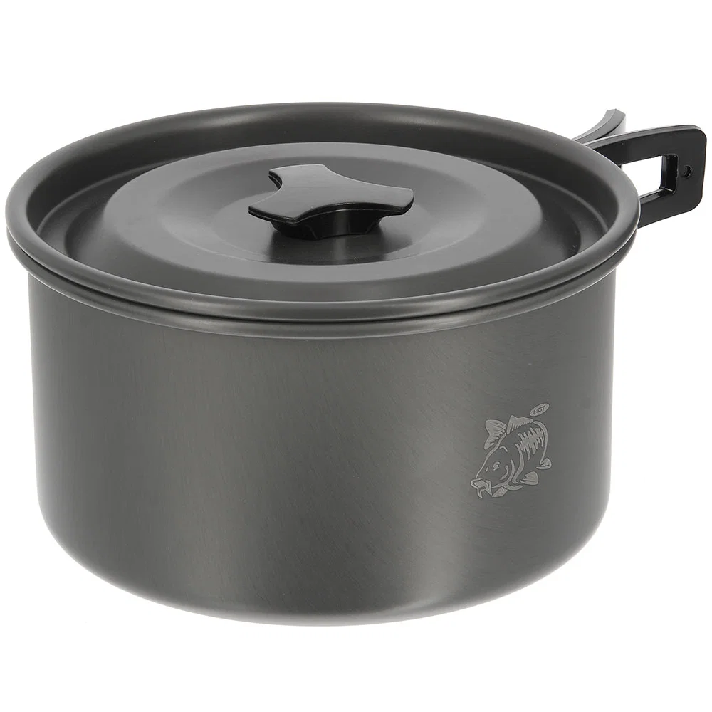NGT 3pc Gun Metal Aluminium Kettle, Pot & Pan Set