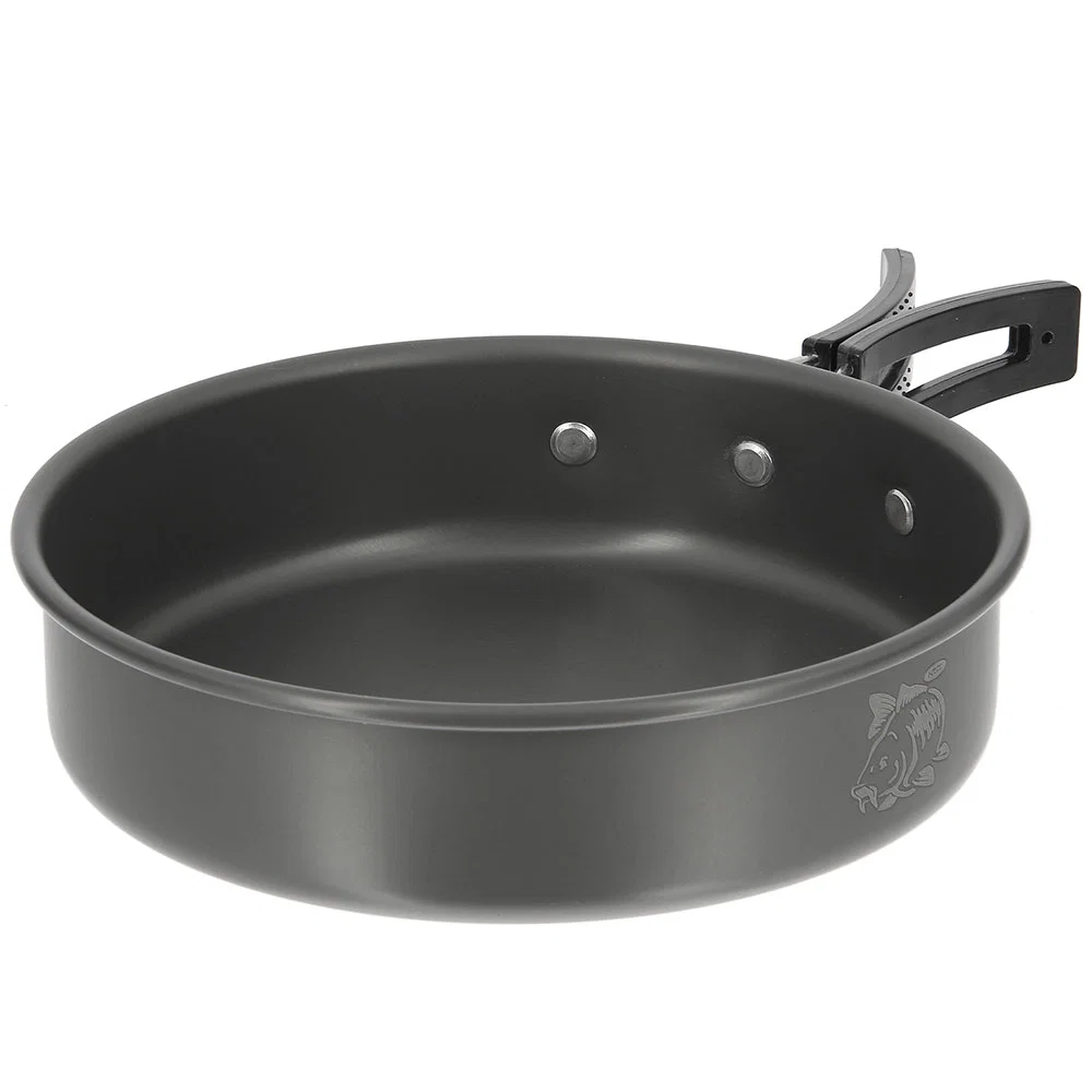 NGT 3pc Gun Metal Aluminium Kettle, Pot & Pan Set