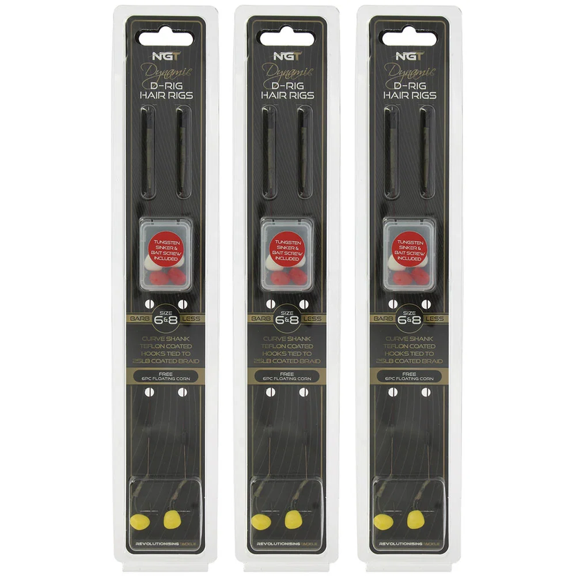 NGT Slip D Rig Twin Pack Hair Rigs – NGTOnline