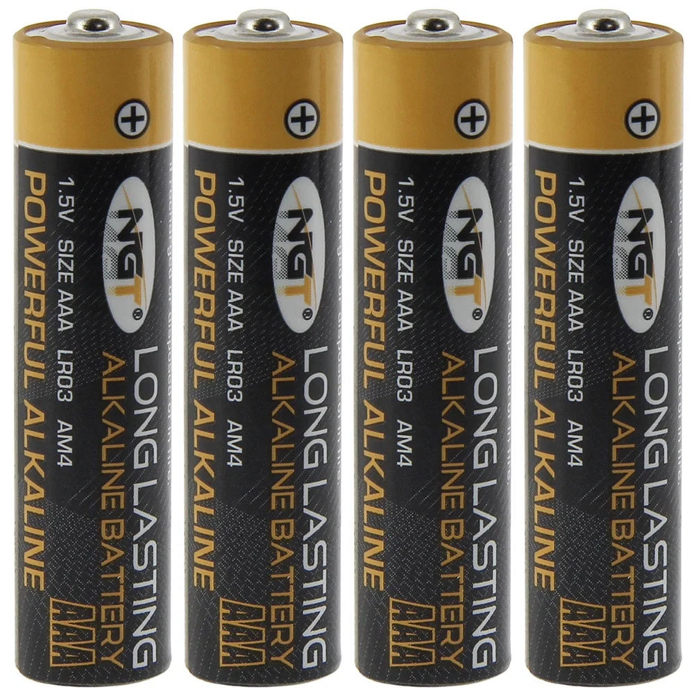 NGT Alkaline Batteries - Card Of 4 x AAA