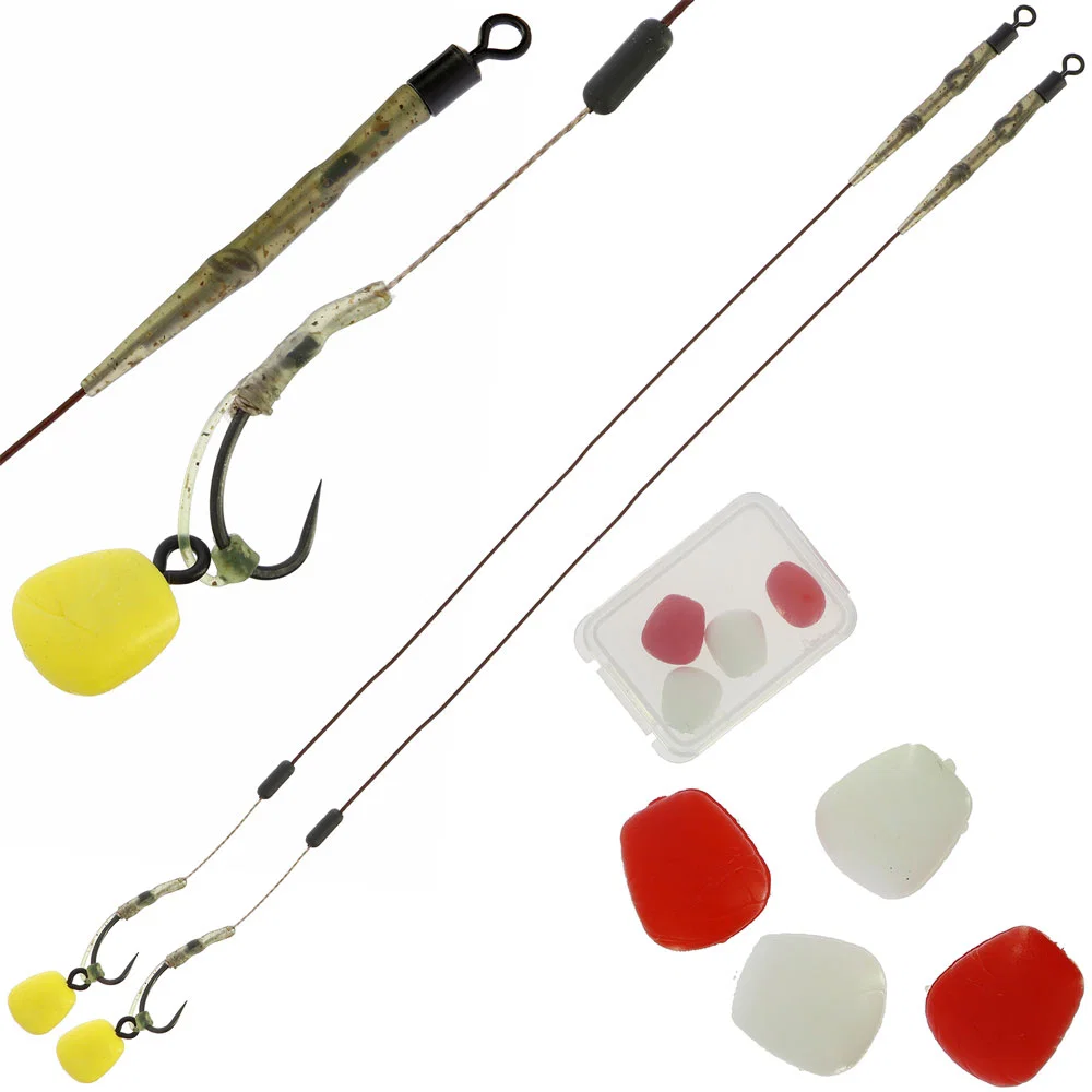 NGT Slip D Rig Twin Pack Hair Rigs