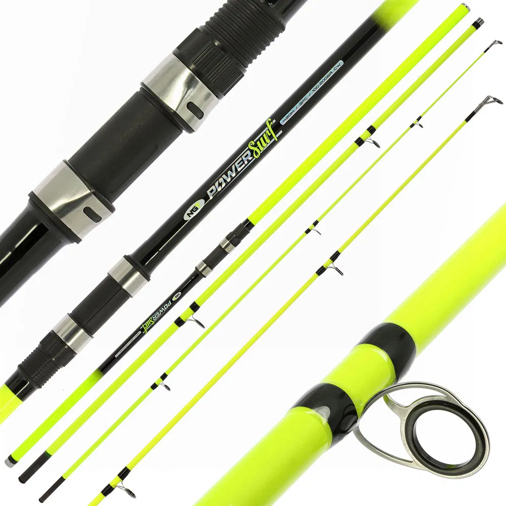 NGT Power Surf - 14ft, 4.20m, 3pc, 4-7oz Mixed Carbon Beachcaster