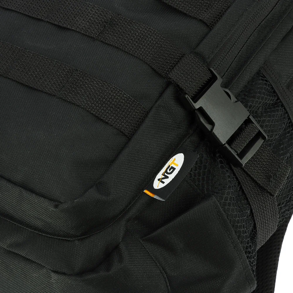NGT Military 30L Black Stealth Rucksack