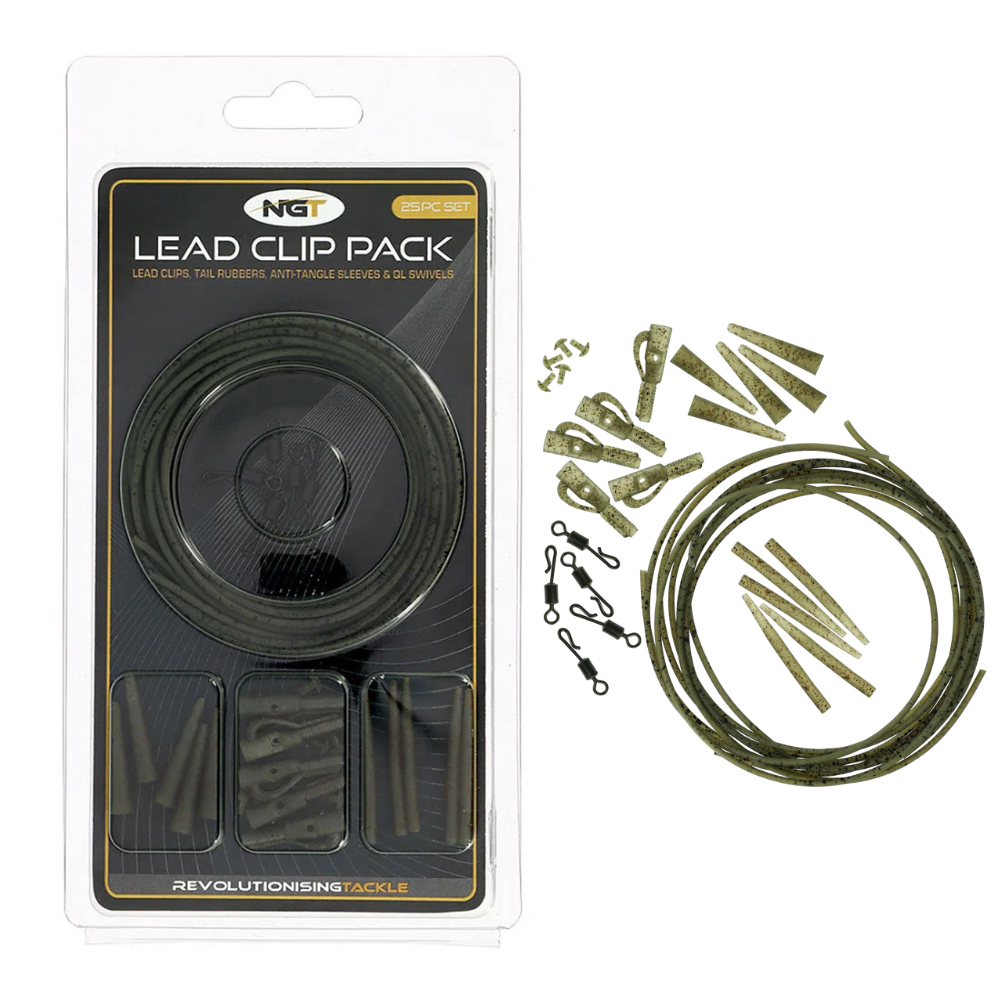 NGT Camo Lead Clip Action Pack