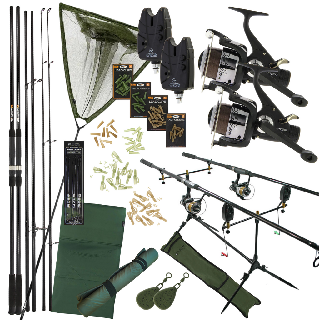 Starter 2 Rod Carp Fishing Set Up