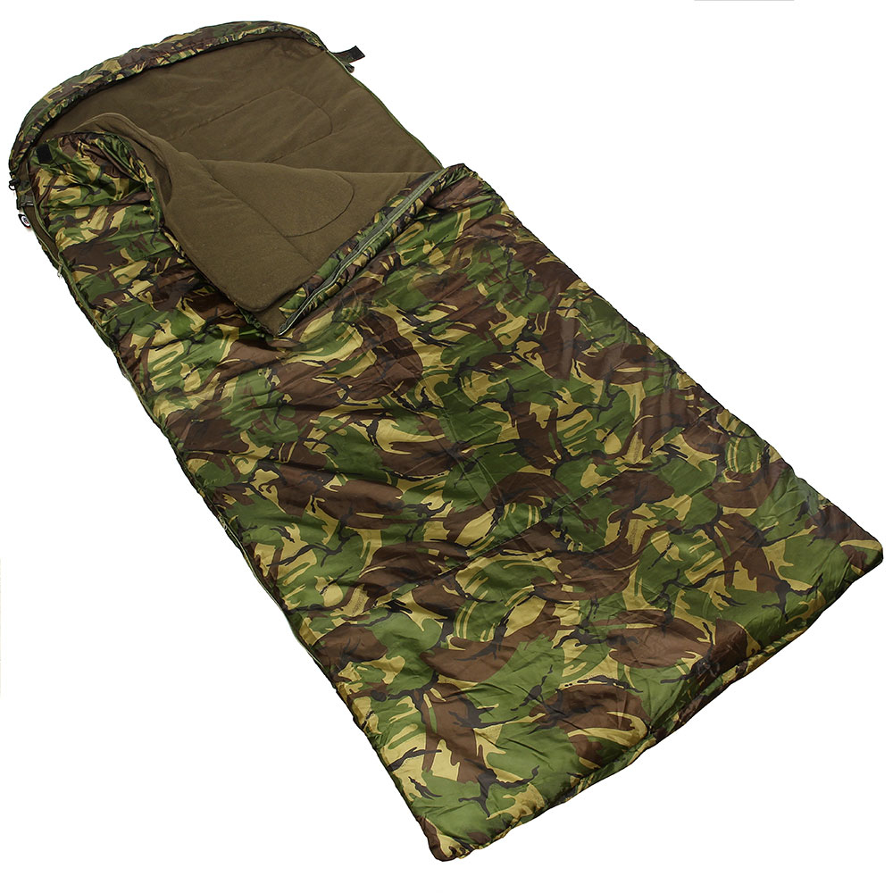 Camo Sleeping Bag With Case Ideal for Carp Fishing Camping NGT Fishing Tackle 